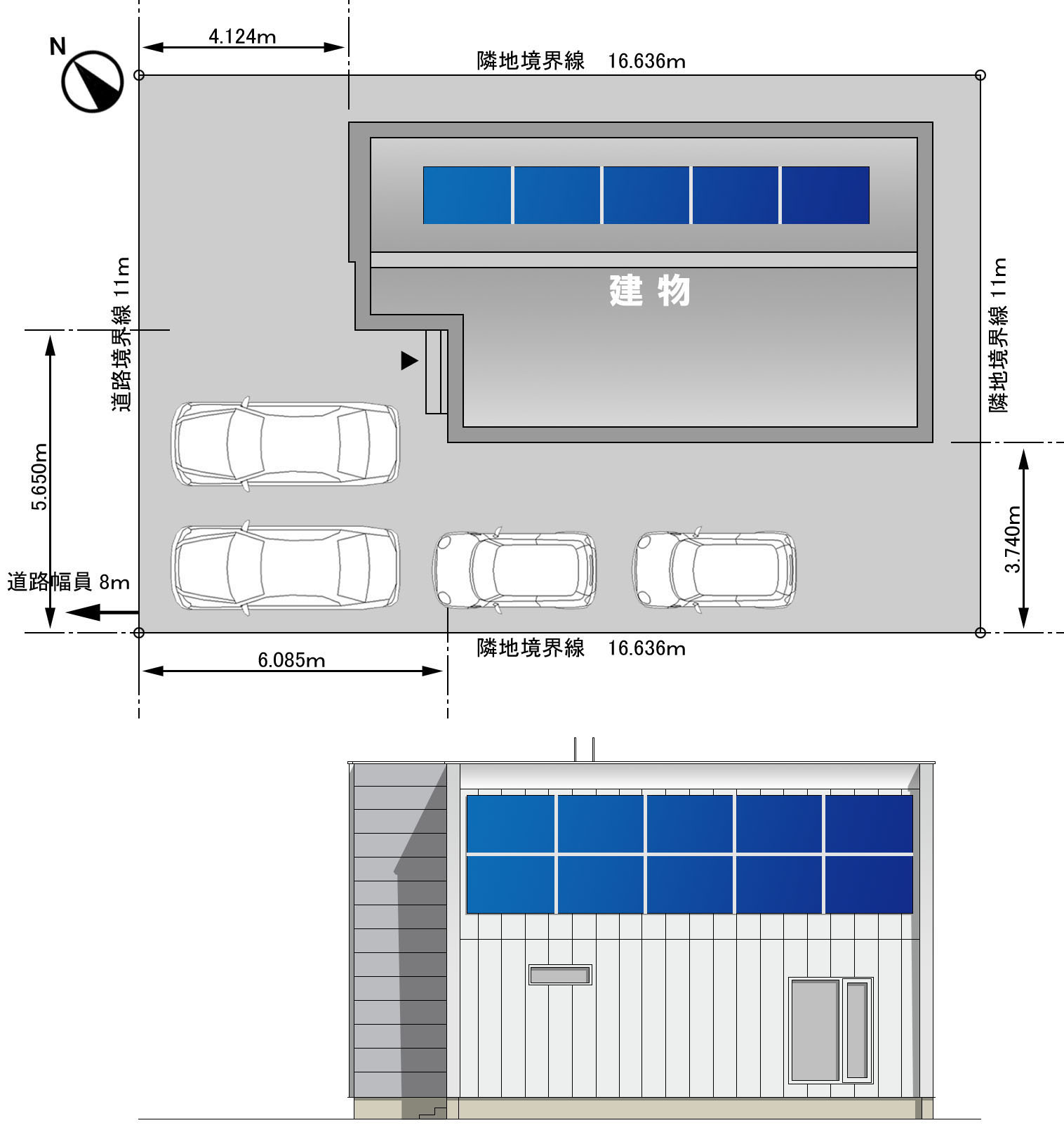 立面ソーラーパネル１０枚